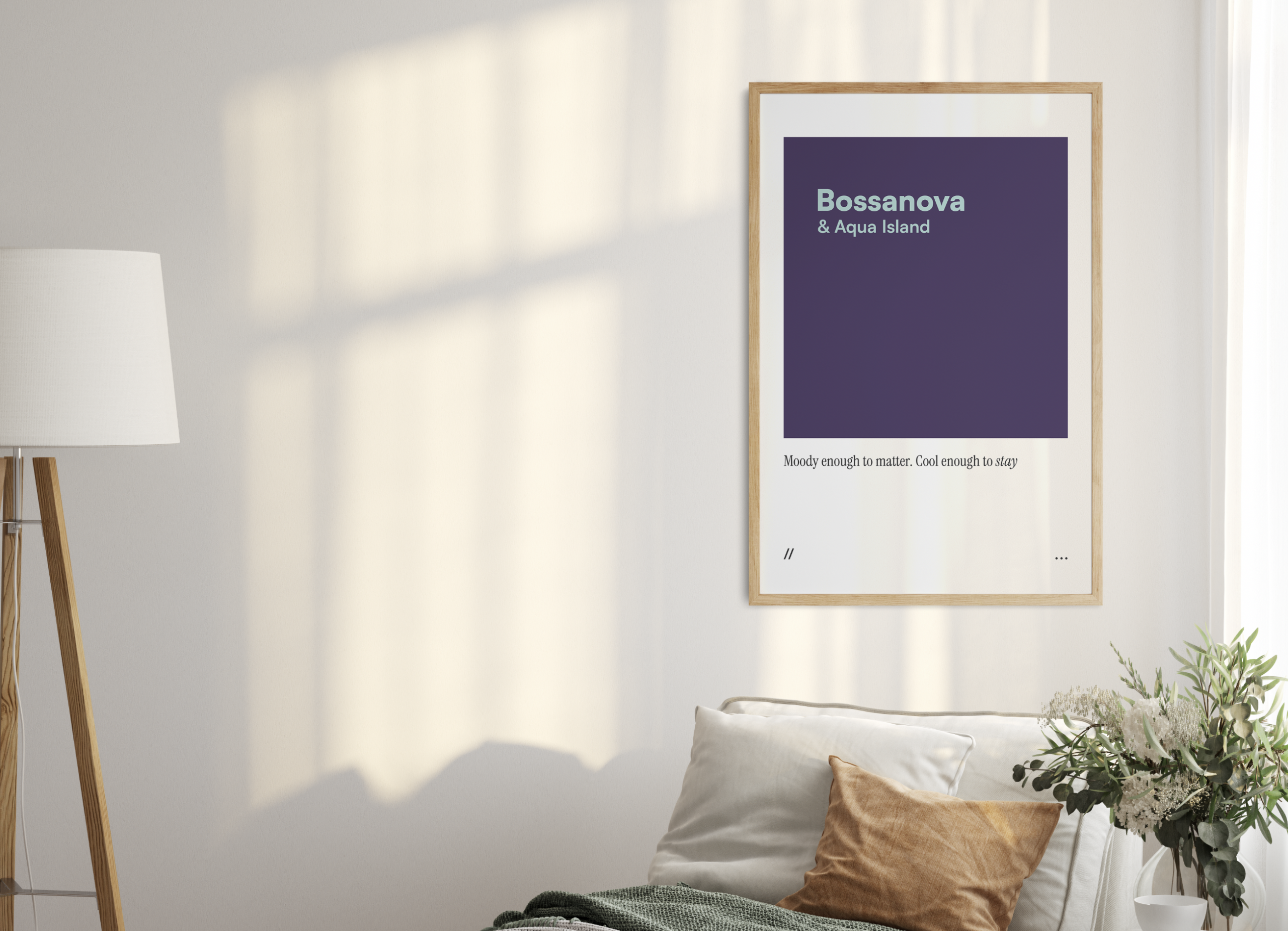 Bossanova & Aqua Island // coded colour print