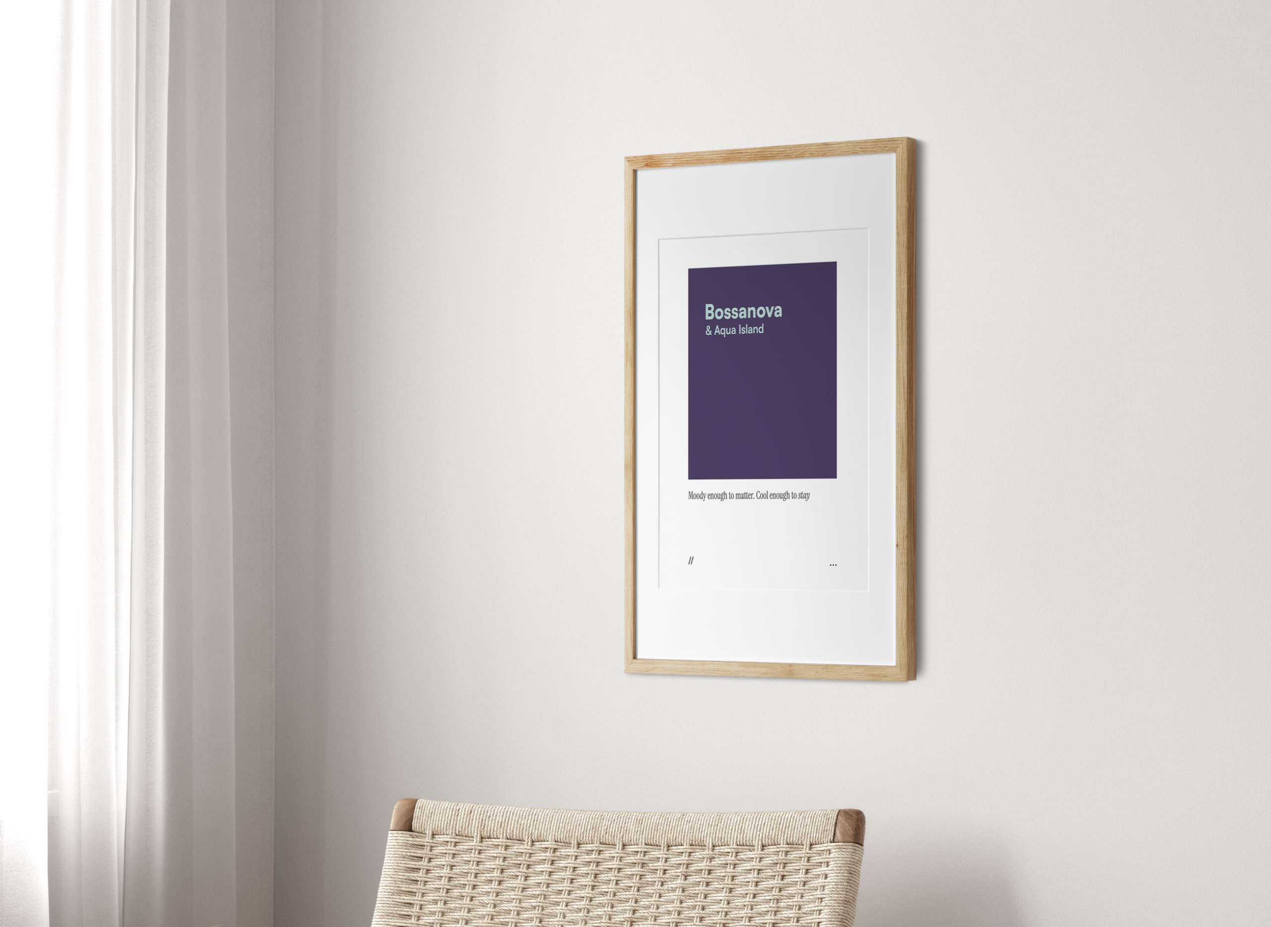 Bossanova & Aqua Island // coded colour print