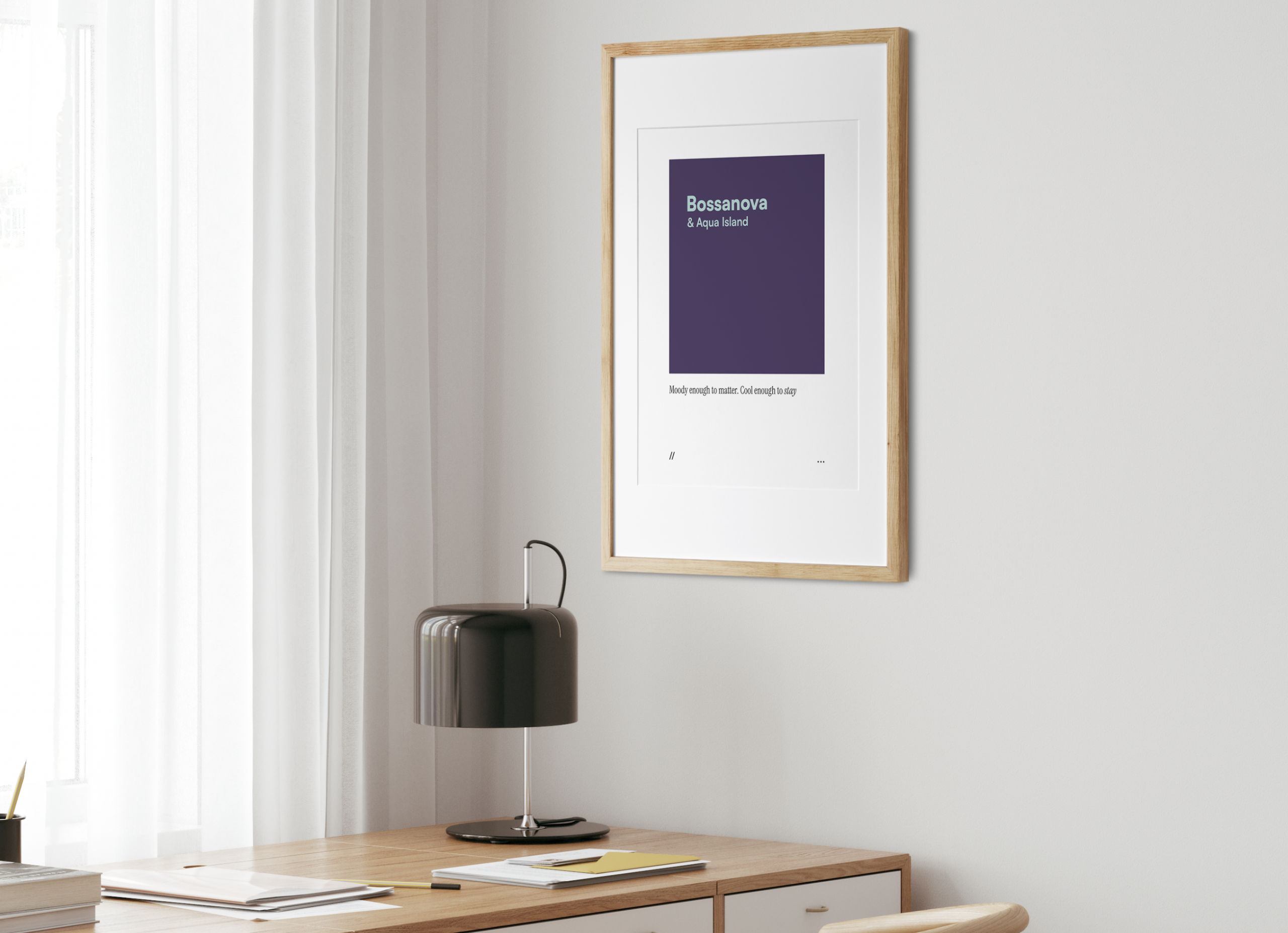 Bossanova & Aqua Island // coded colour print