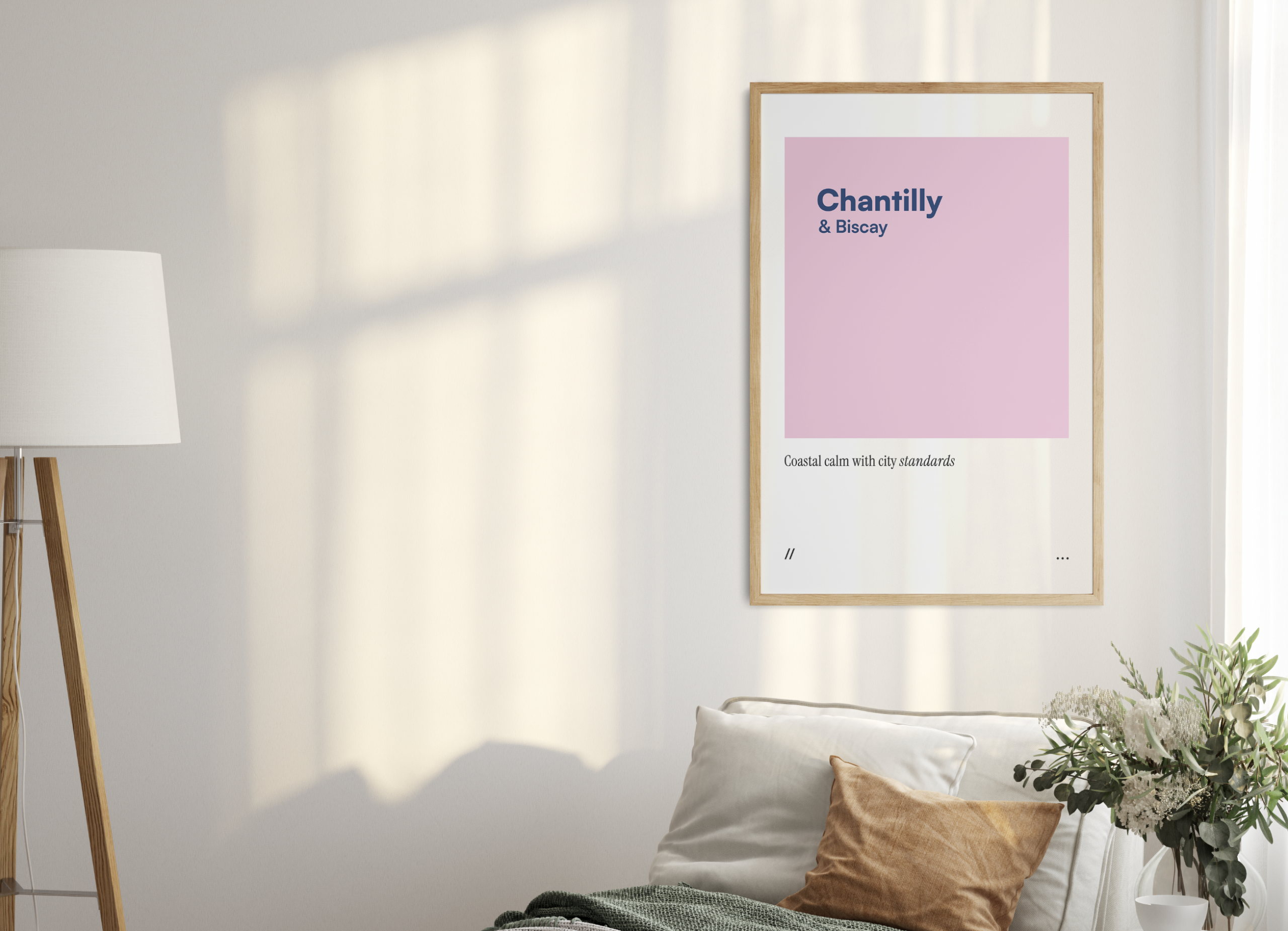 Chantilly & Biscay // coded colour print