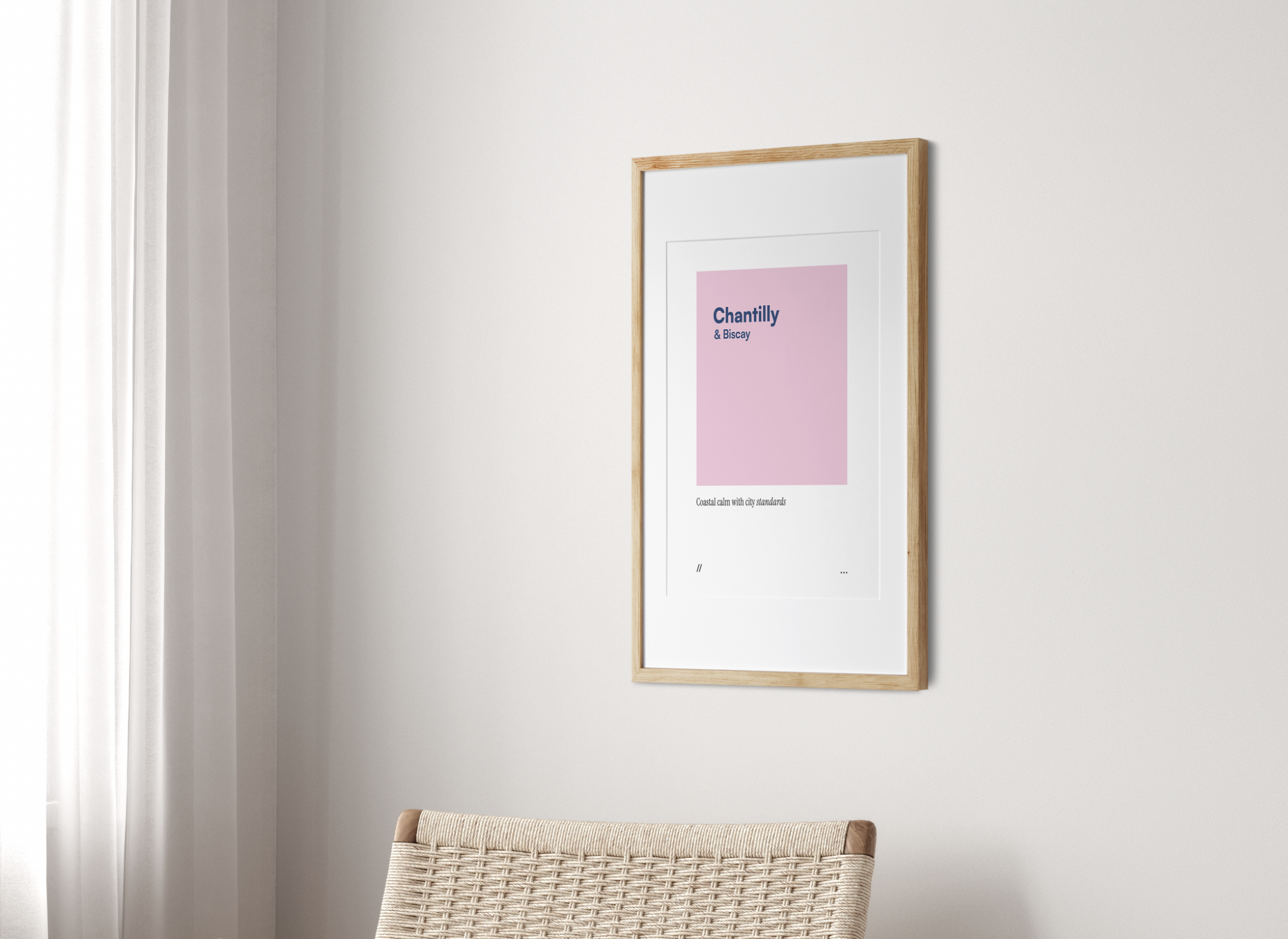 Chantilly & Biscay // coded colour print