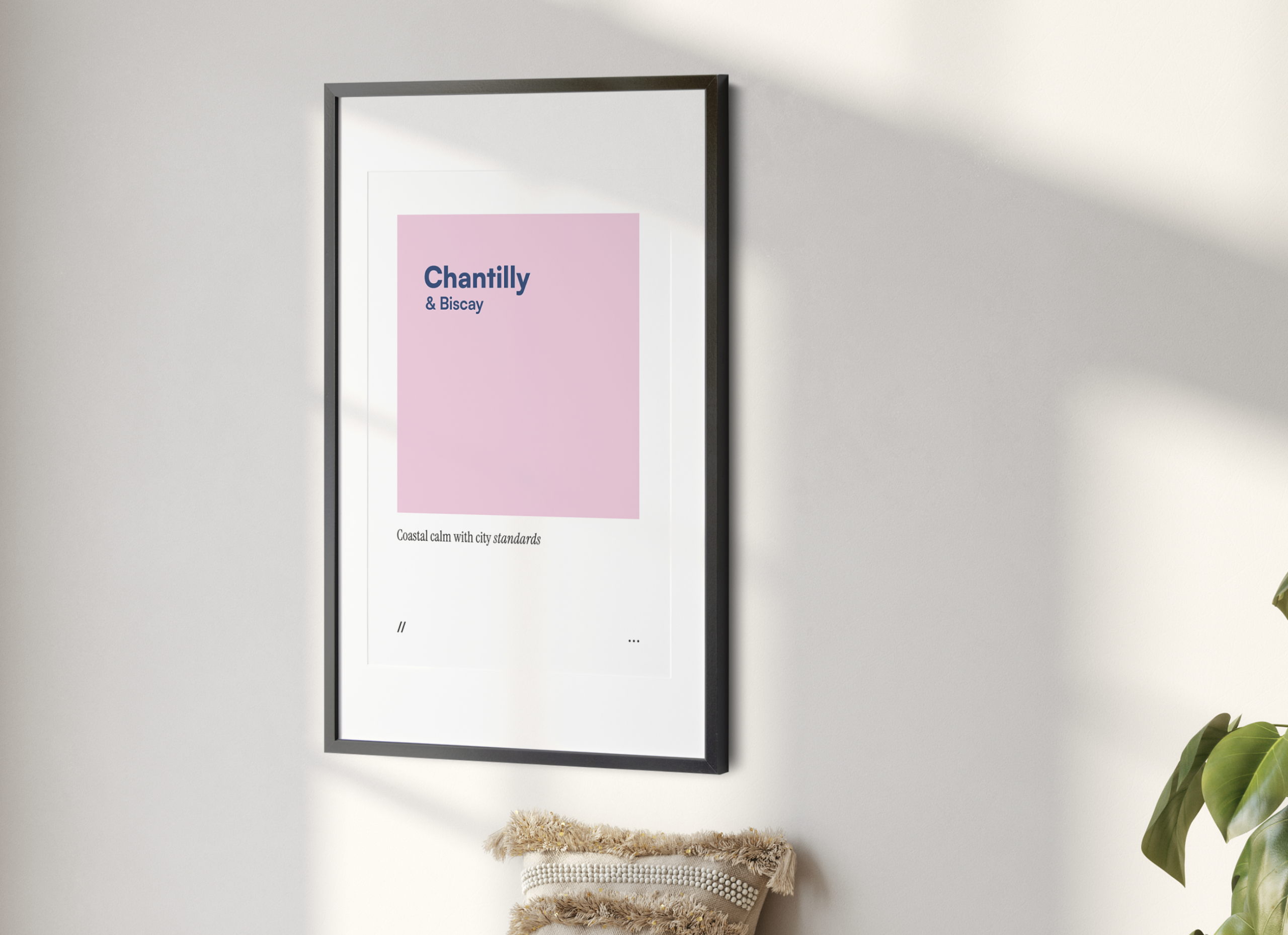 Chantilly & Biscay // coded colour print