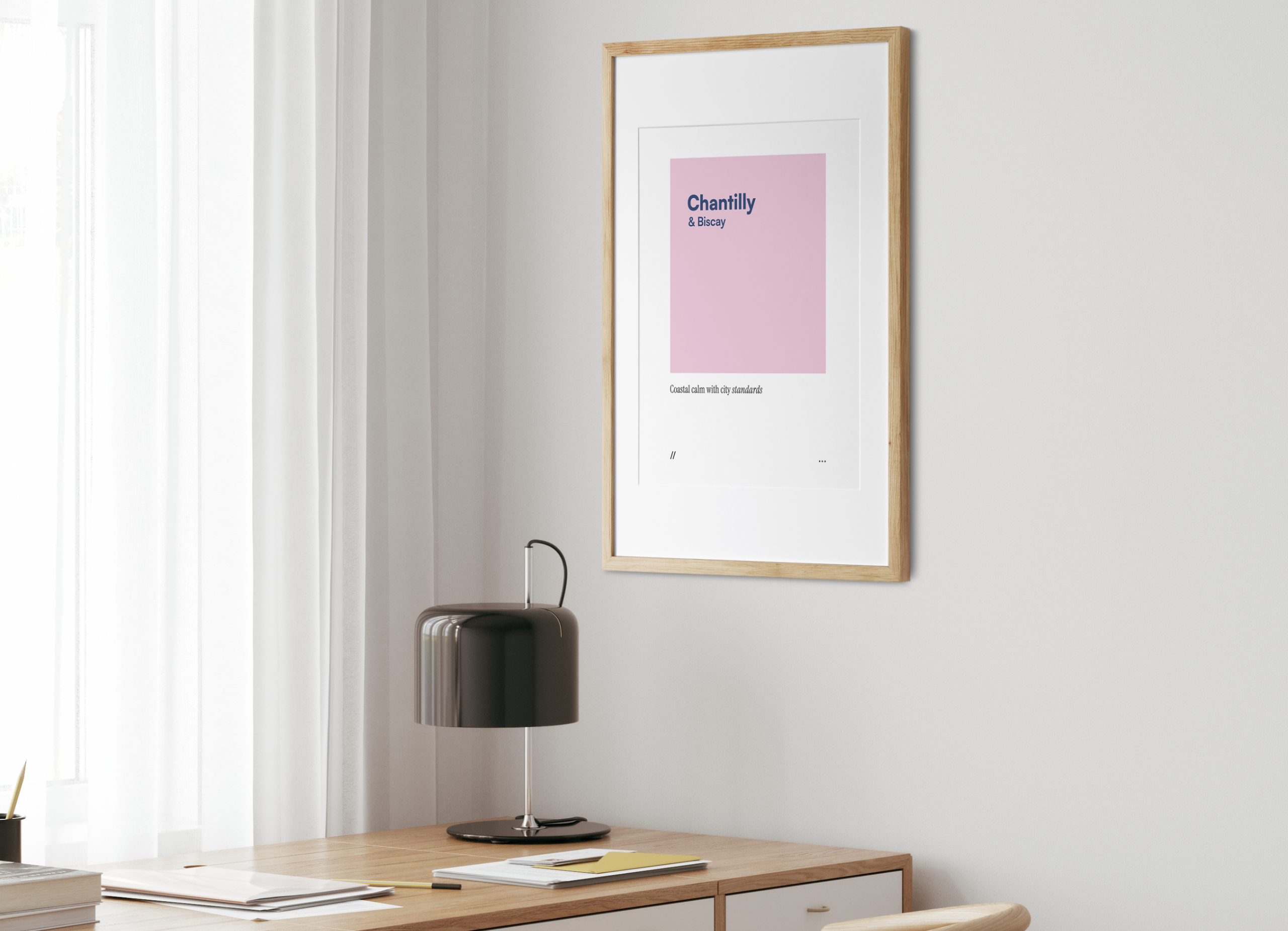 Chantilly & Biscay // coded colour print