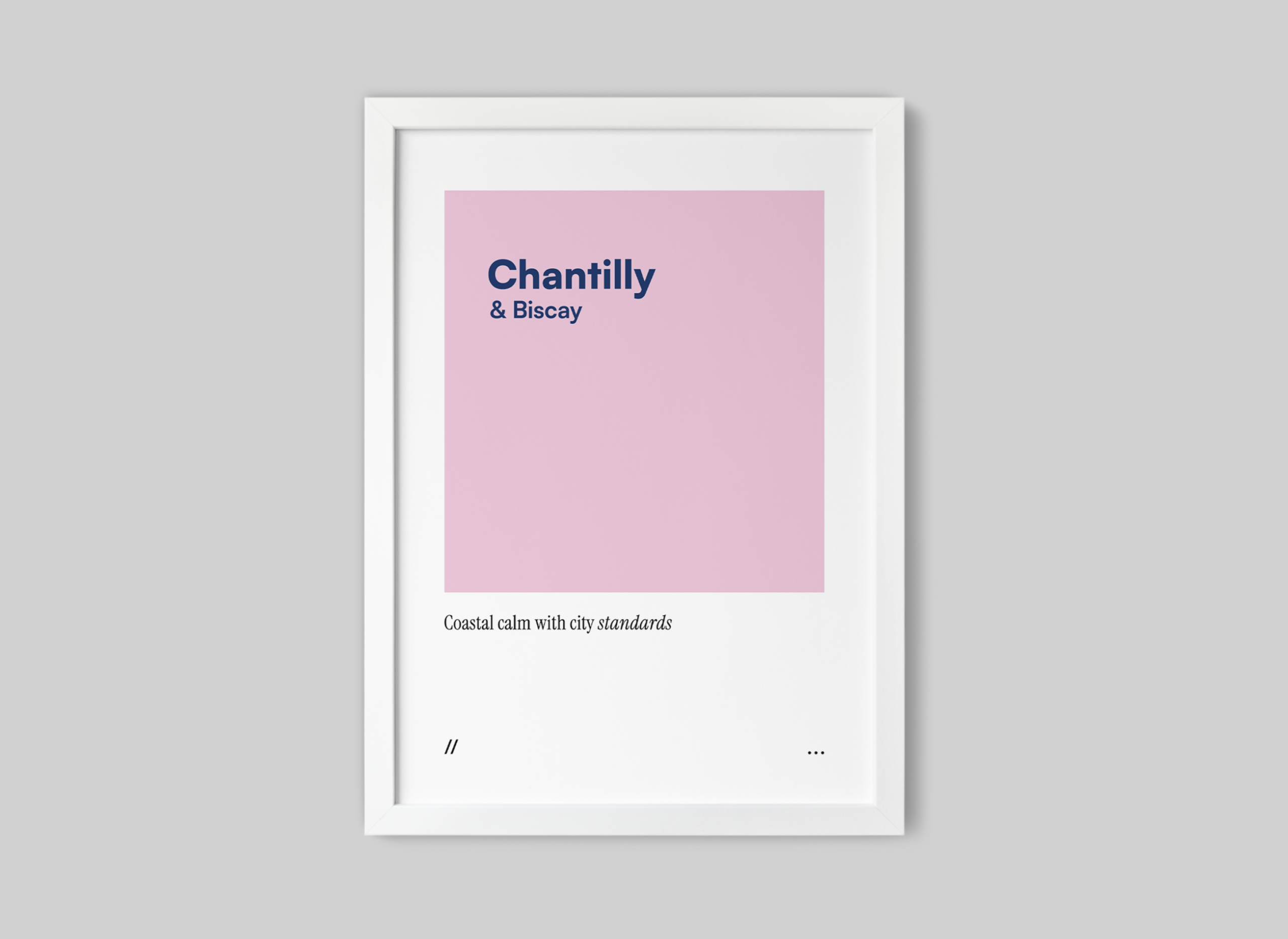 Chantilly & Biscay // coded colour print