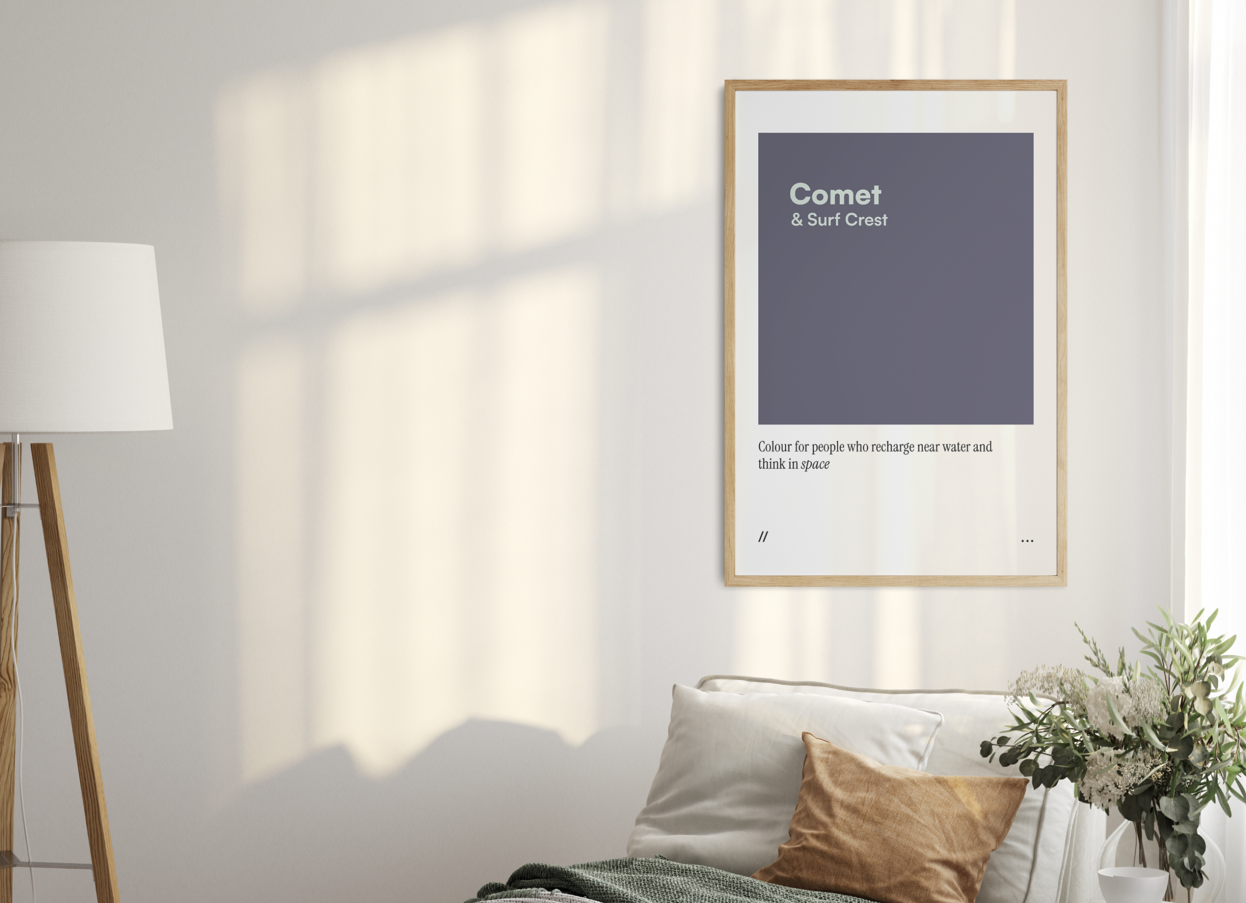 Comet & Surf Crest // coded colour print