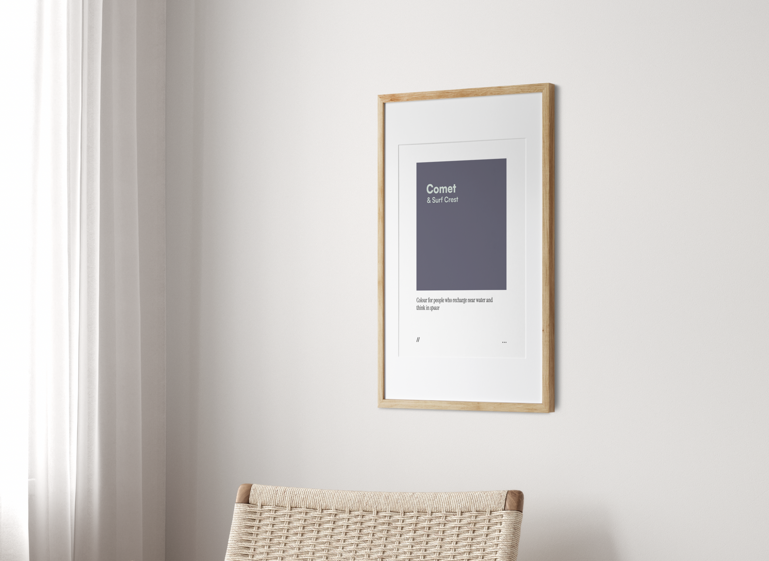 Comet & Surf Crest // coded colour print