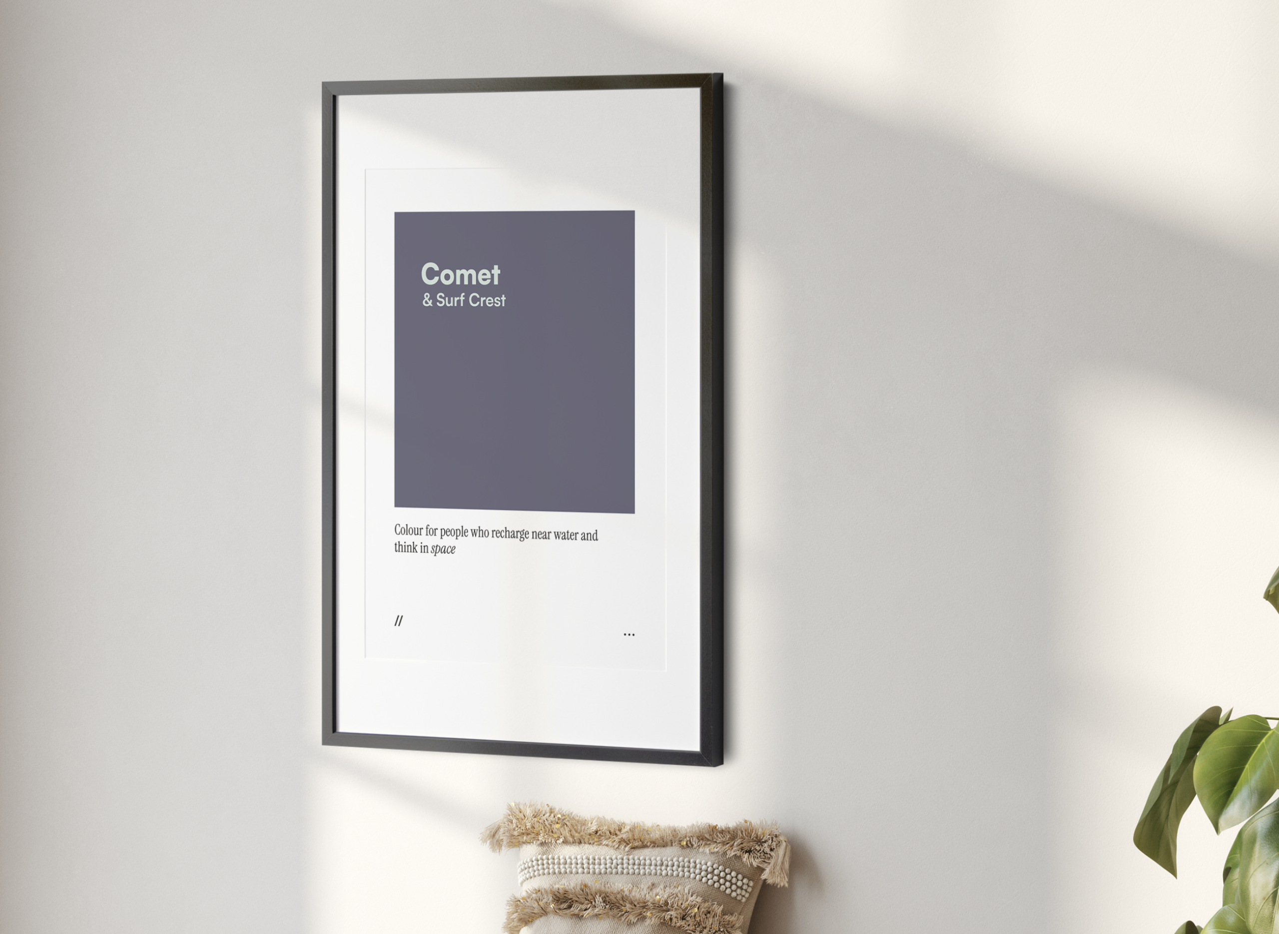 Comet & Surf Crest // coded colour print