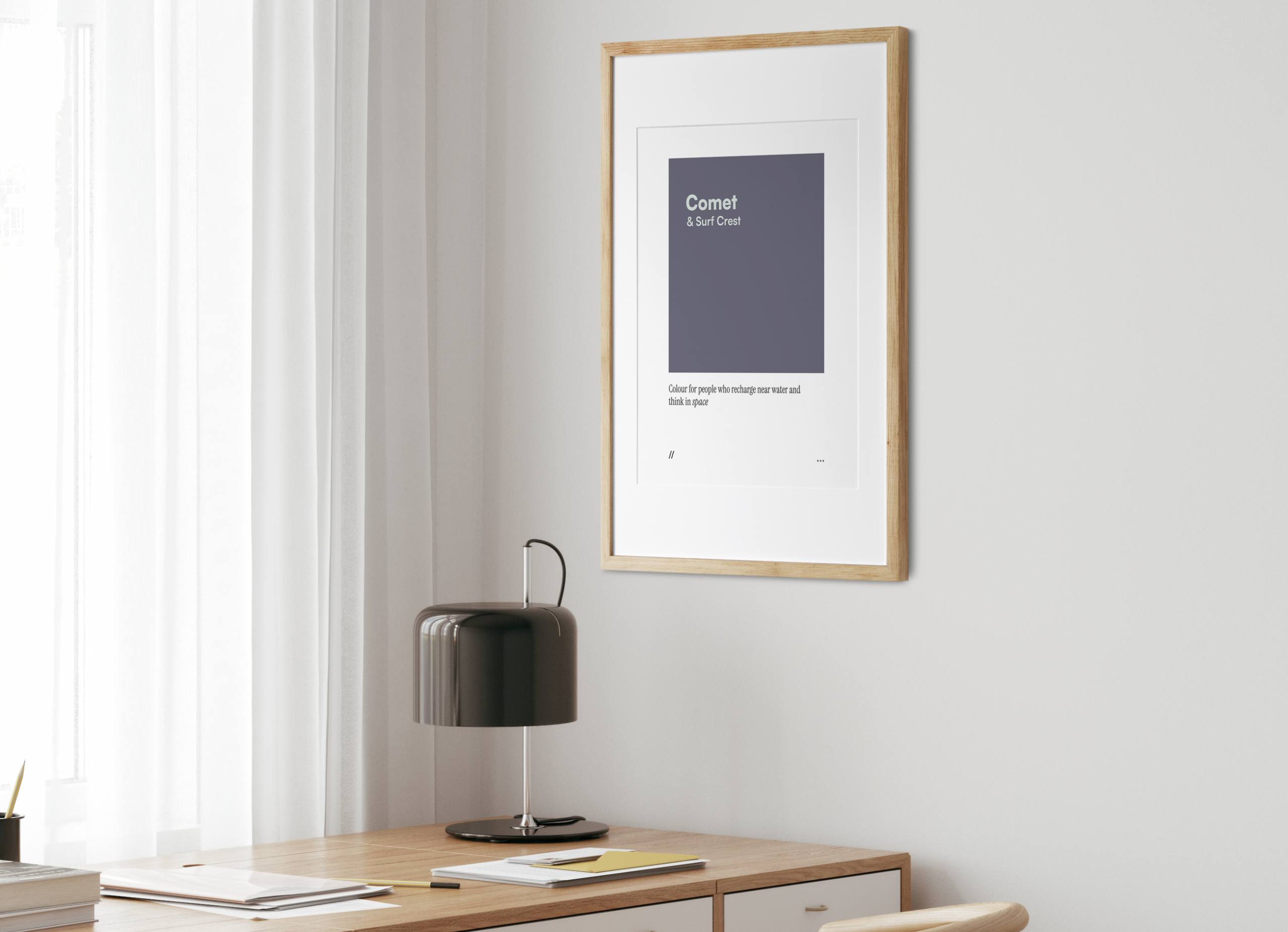 Comet & Surf Crest // coded colour print