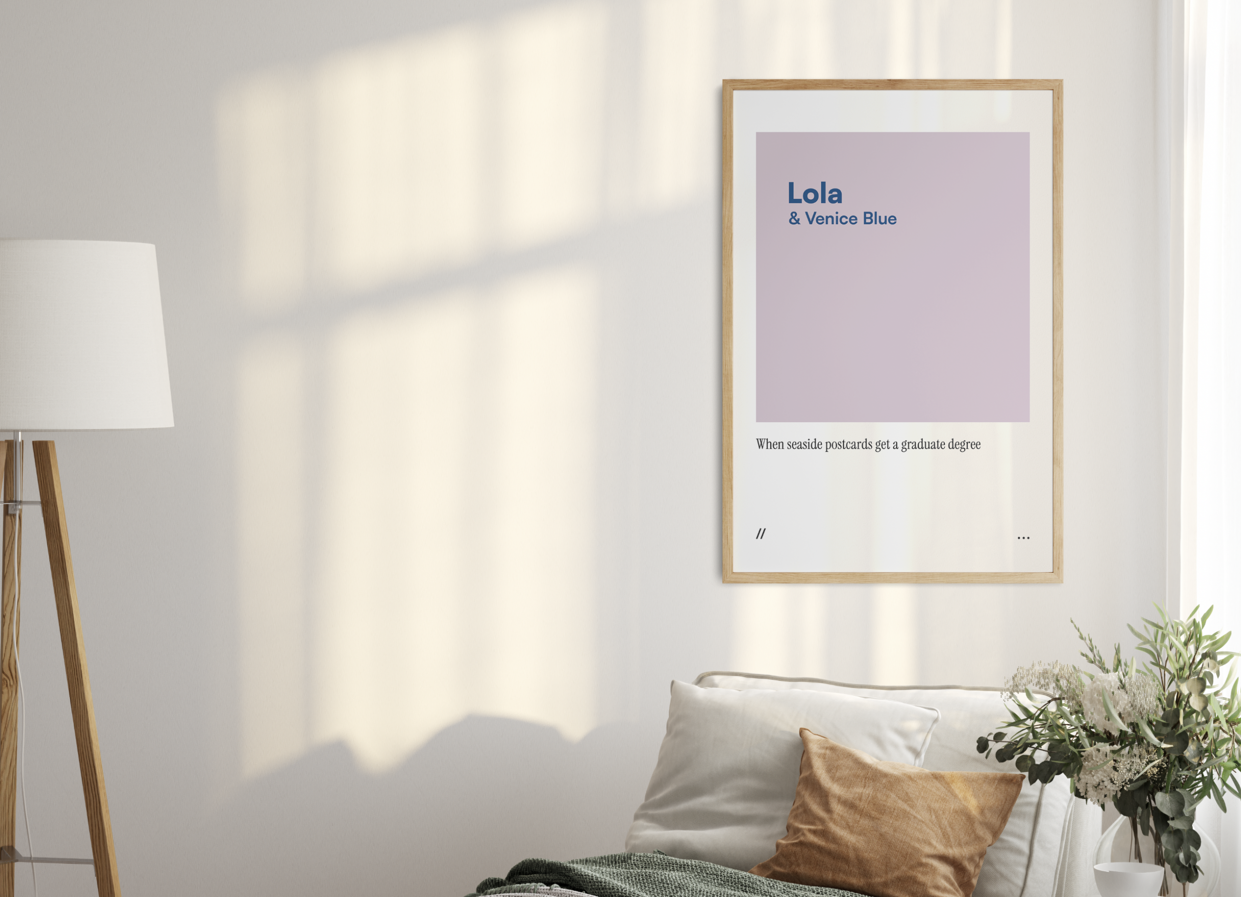 Lola & Venice Blue // coded colour print