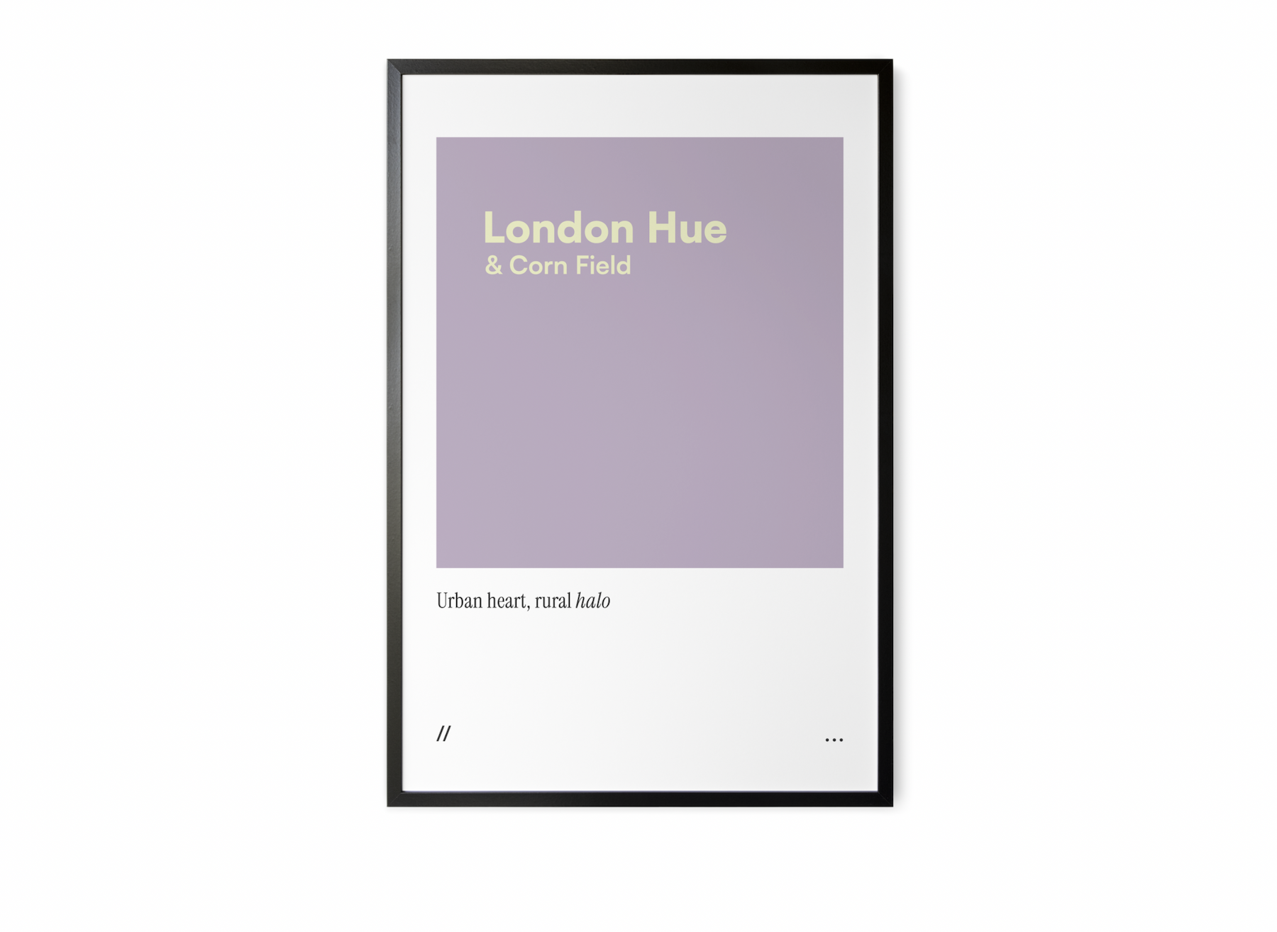 Minimal grey and soft yellow colour wall art.