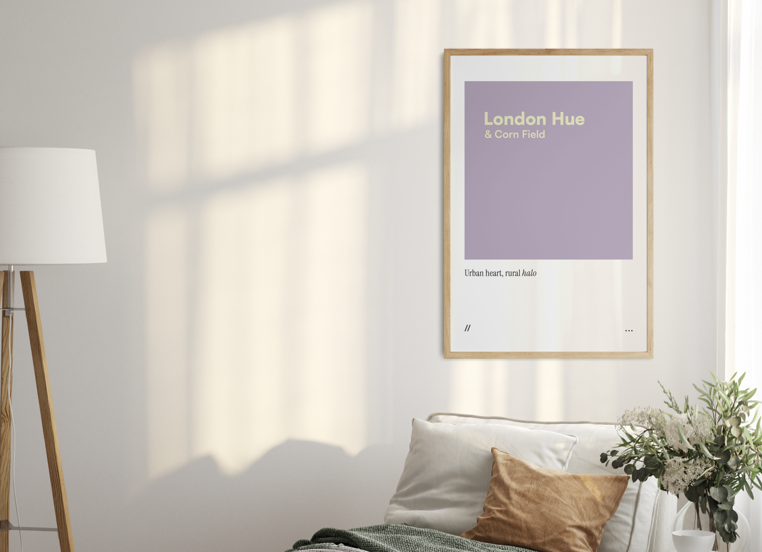 London Hue & Corn Field // coded colour print