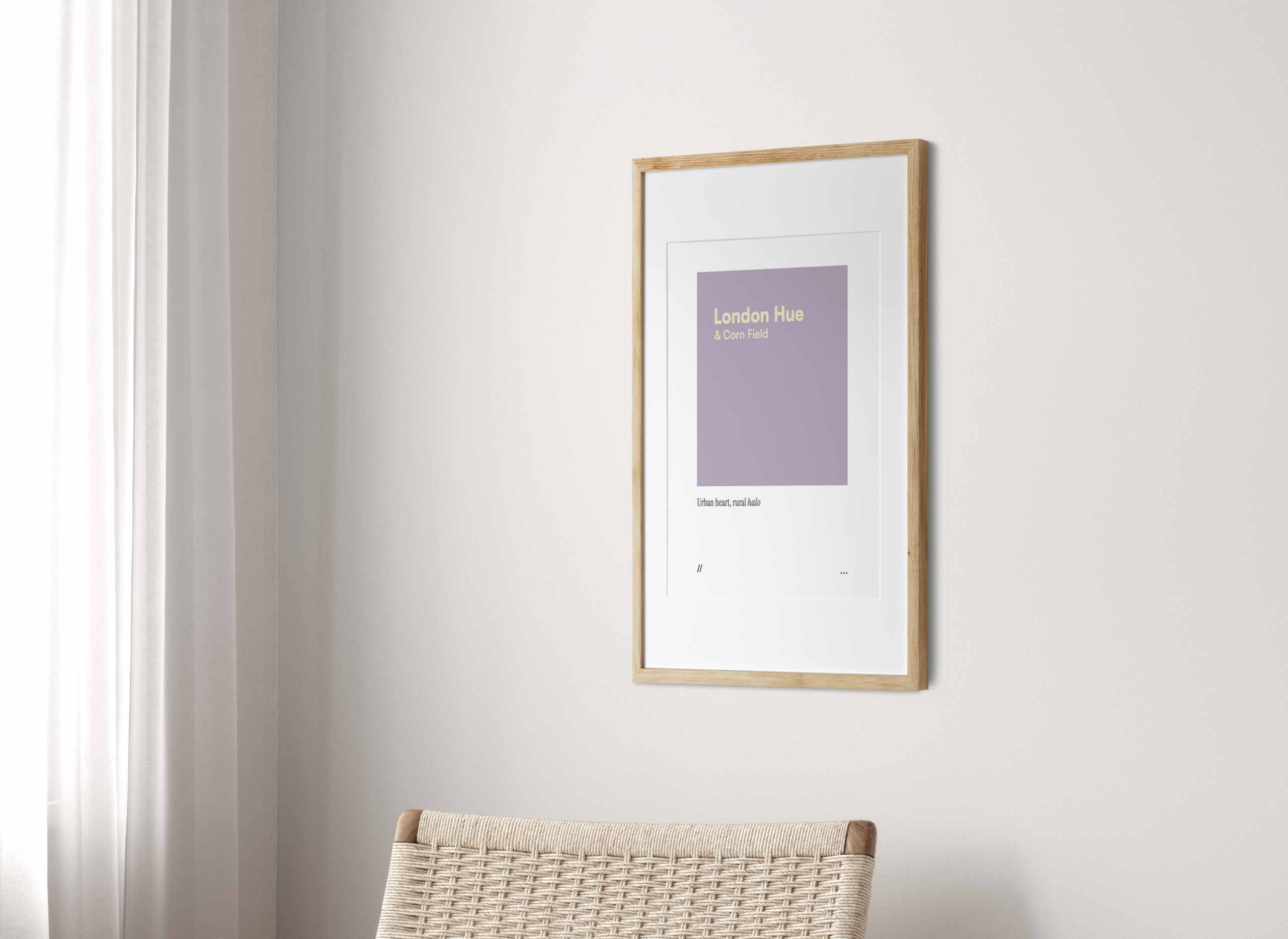 London Hue & Corn Field // coded colour print
