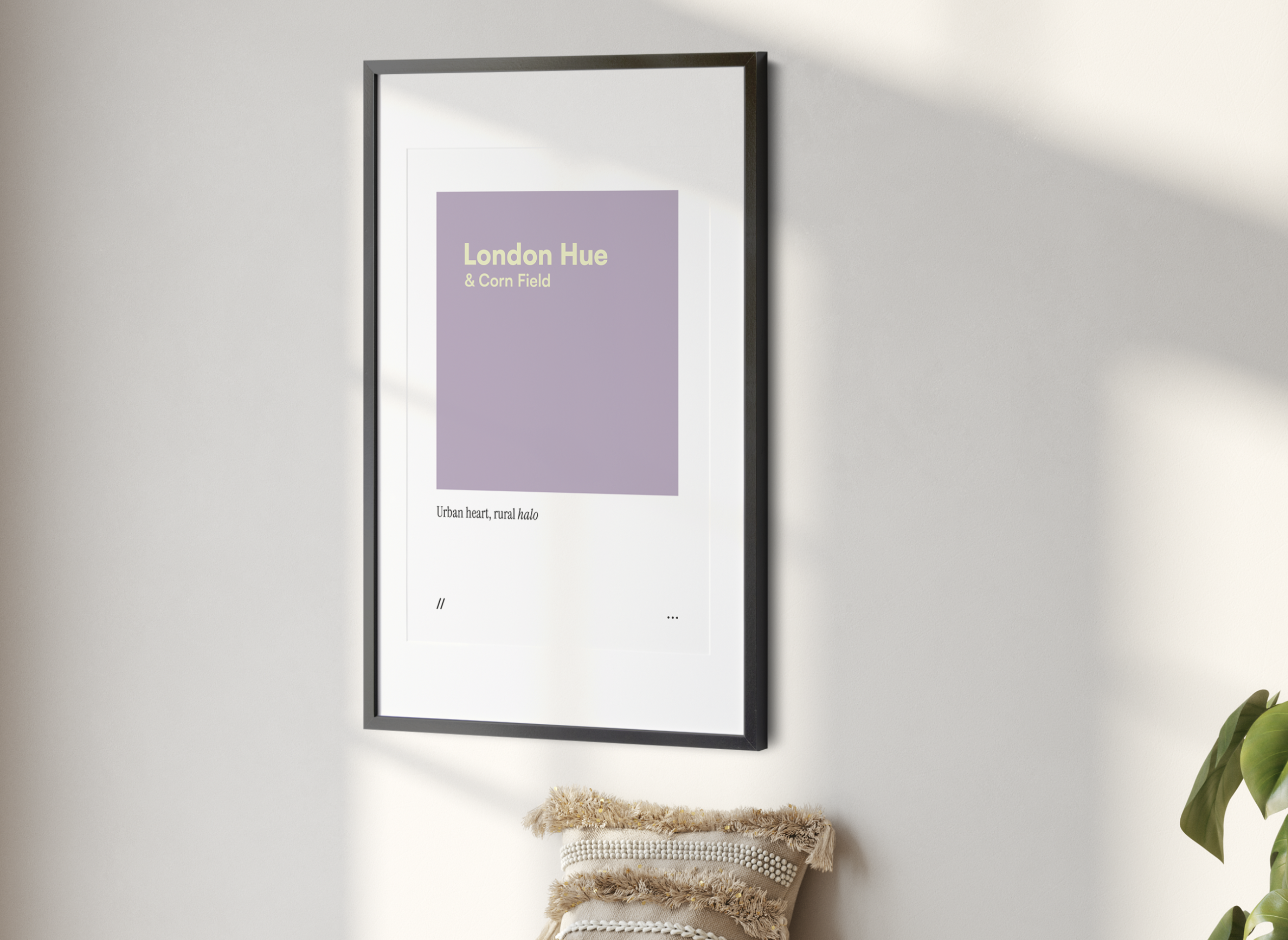 London Hue & Corn Field // coded colour print