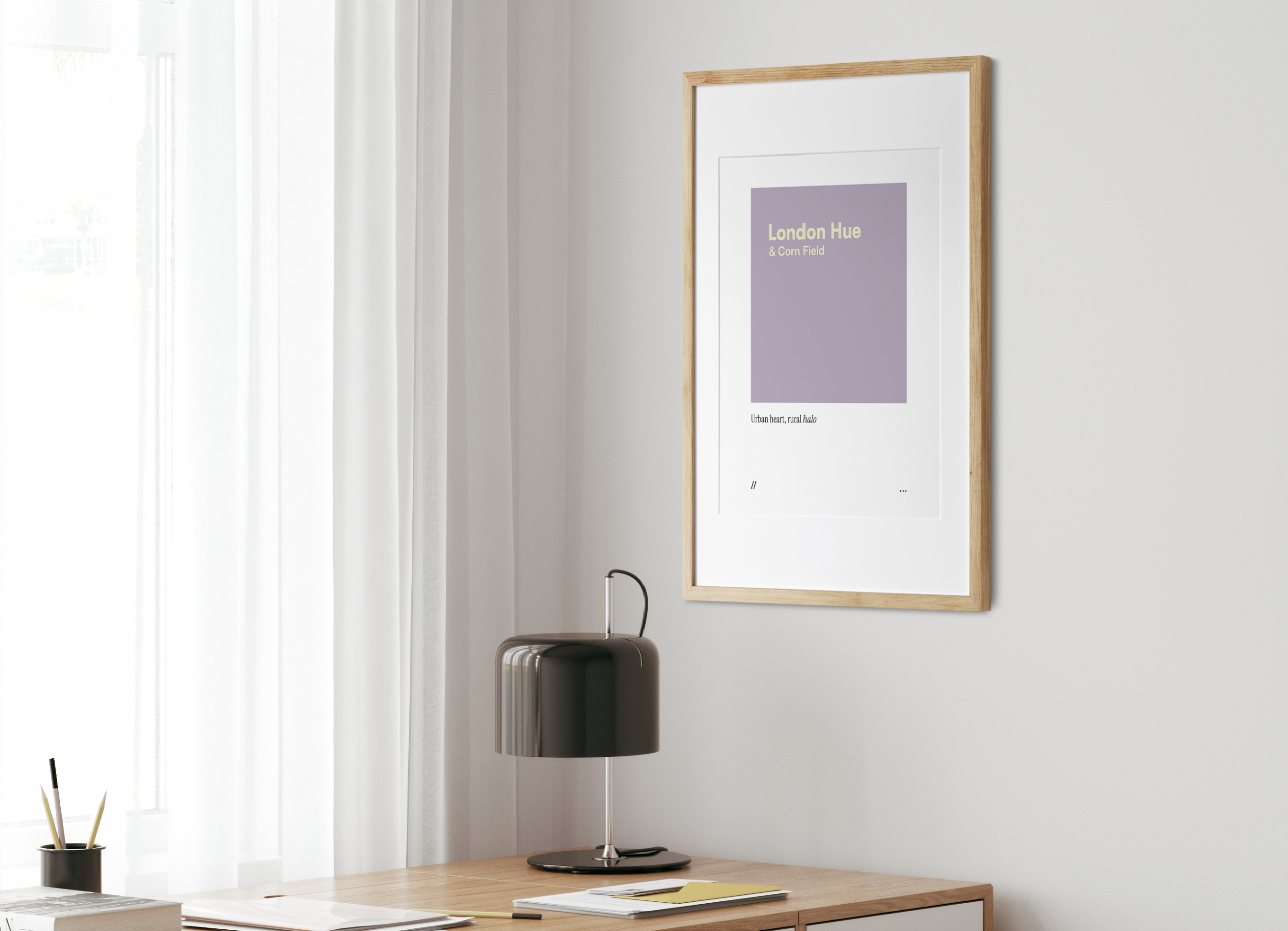 London Hue & Corn Field // coded colour print