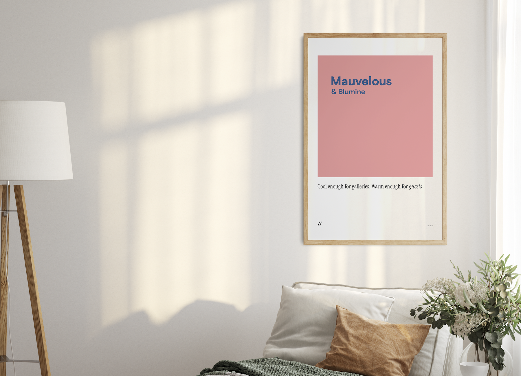 Mauvelous & Blumine // coded colour print