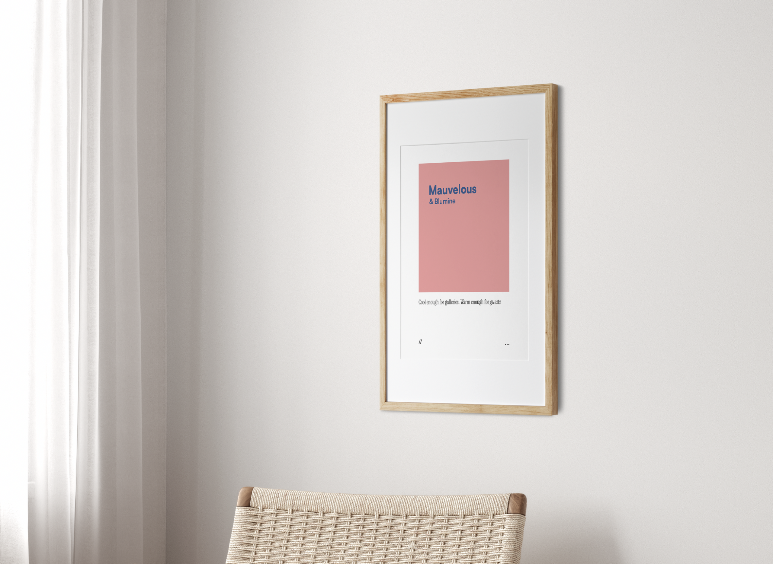 Mauvelous & Blumine // coded colour print