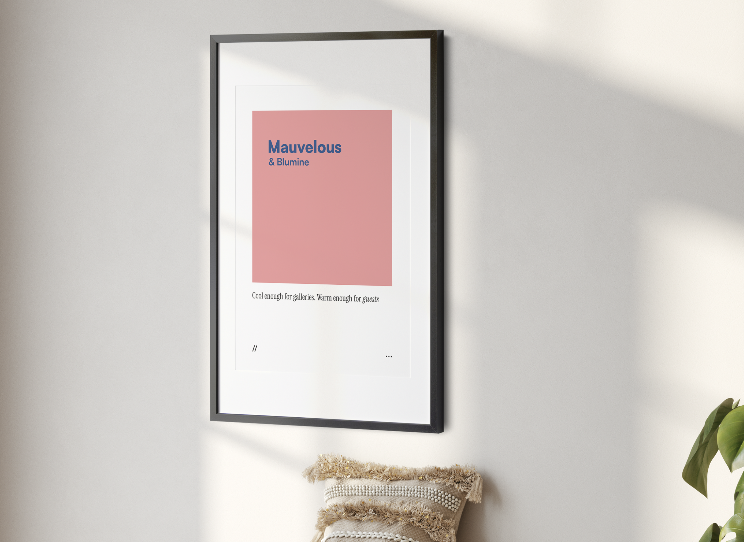 Mauvelous & Blumine // coded colour print