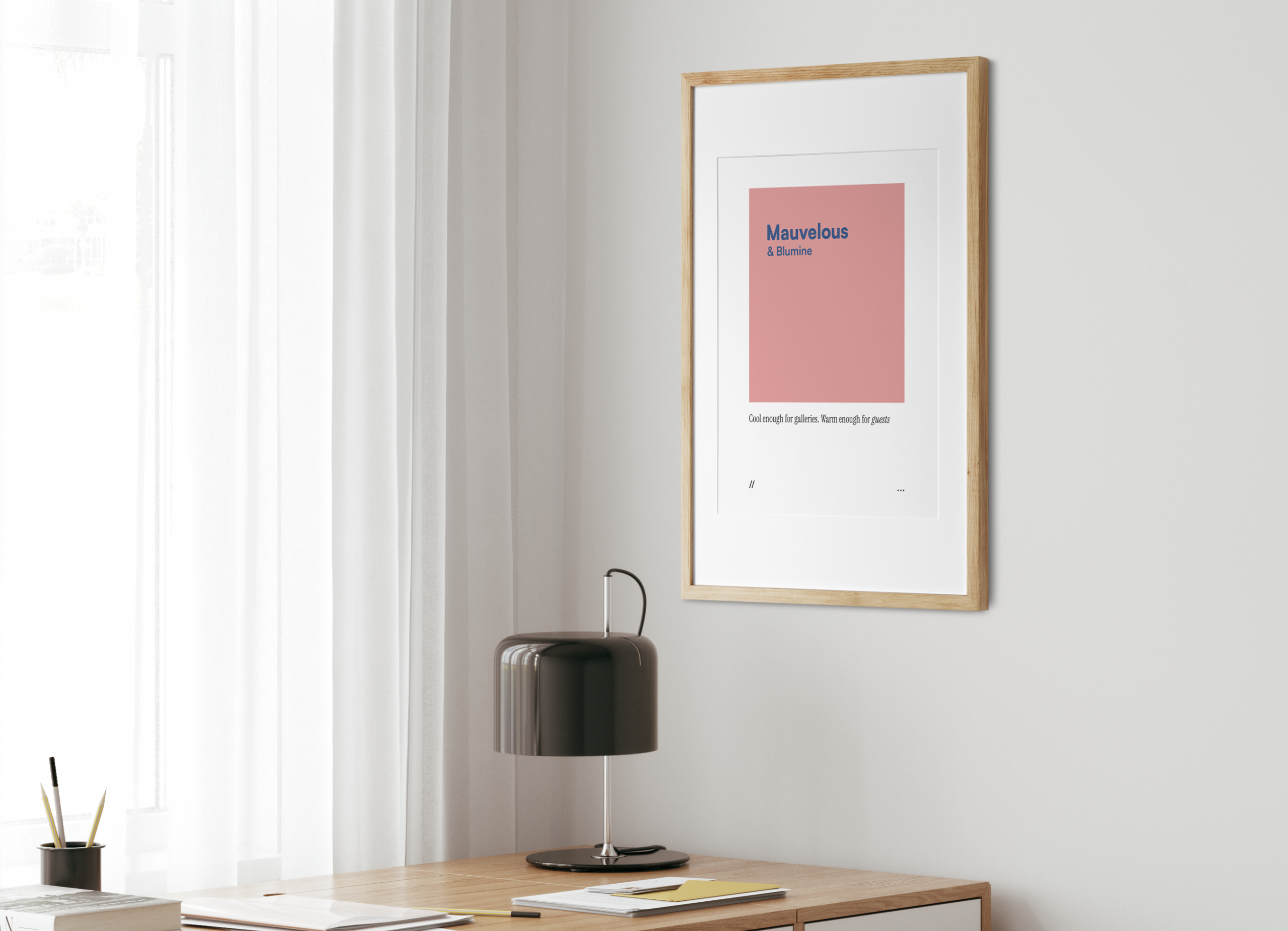 Mauvelous & Blumine // coded colour print