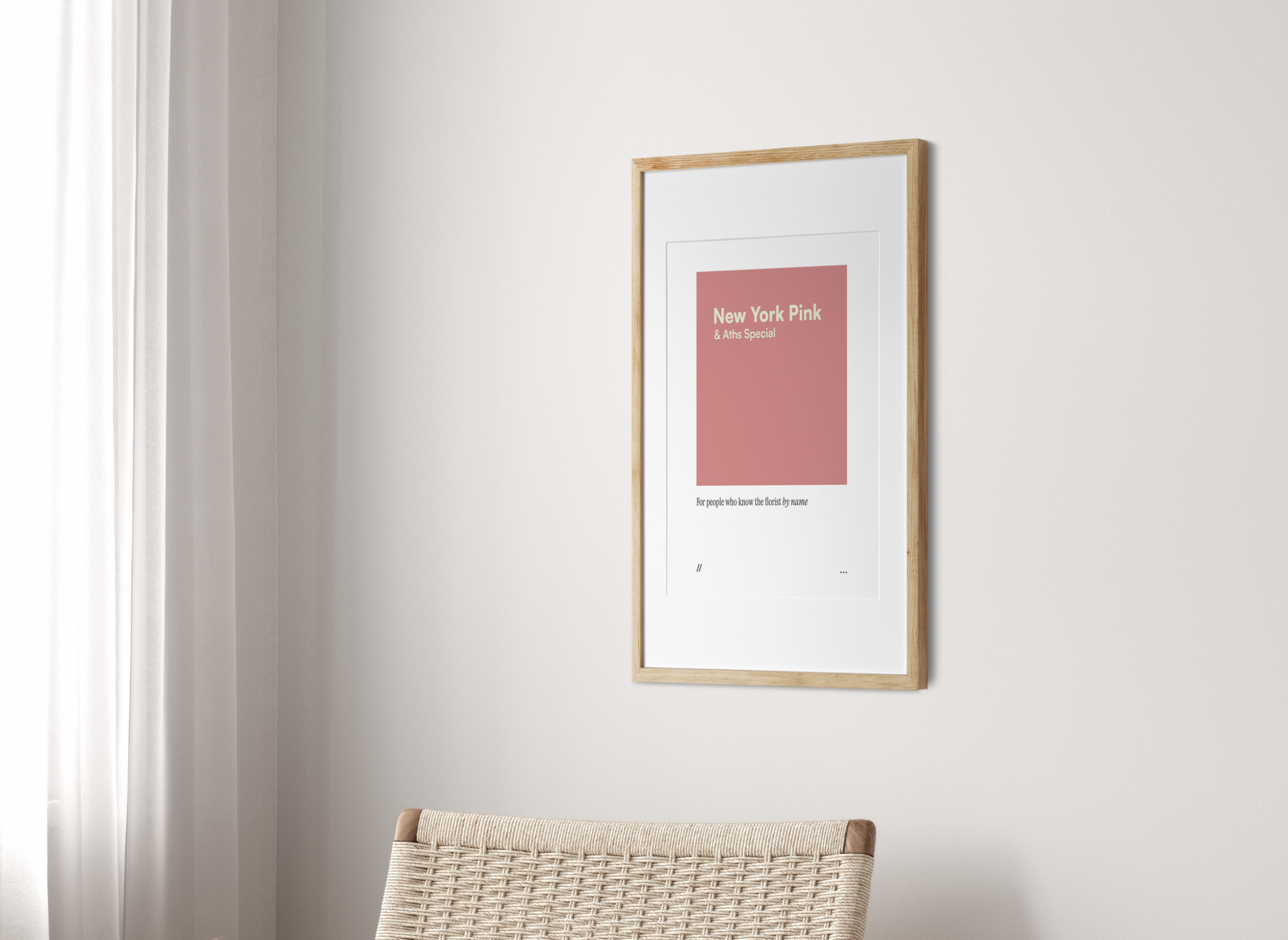 New York Pink & Aths Special // coded colour print