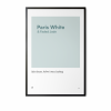 Minimal white and jade art print with quote.