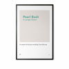 Minimal pearl neutral and green colour block art print.