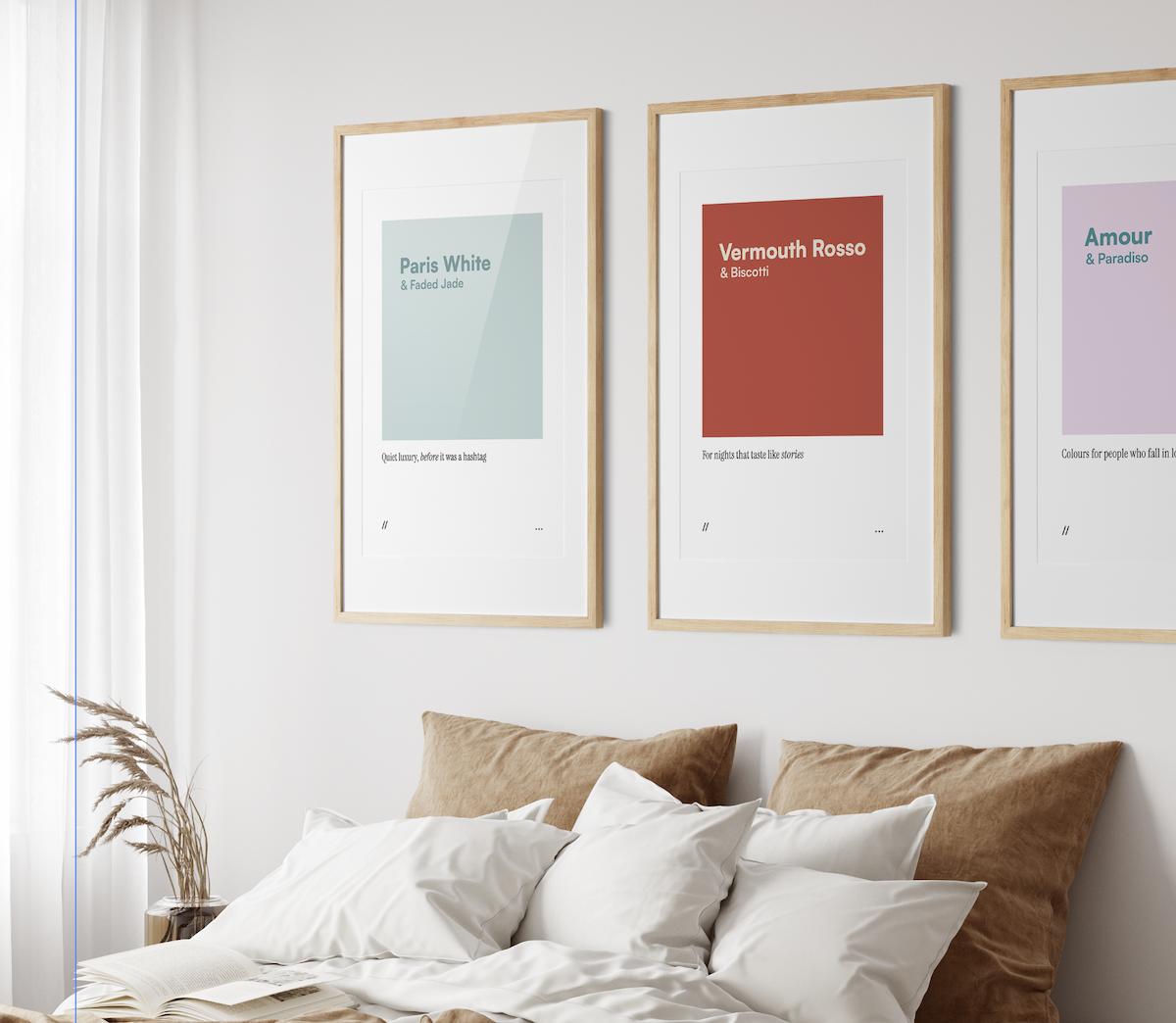 Vermouth & Biscotti // coded colour print