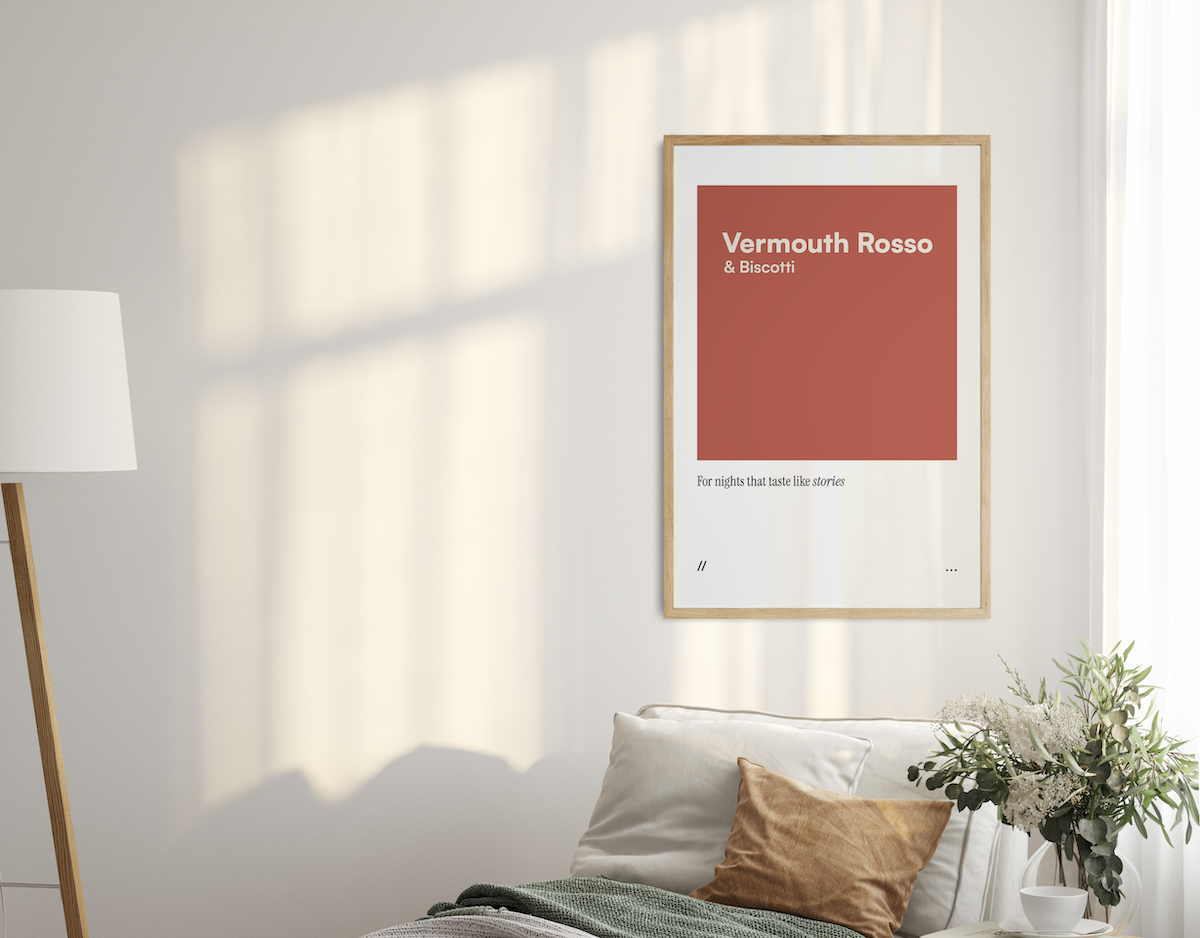 Vermouth & Biscotti // coded colour print