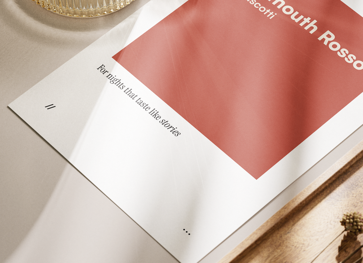 Vermouth & Biscotti // coded colour print