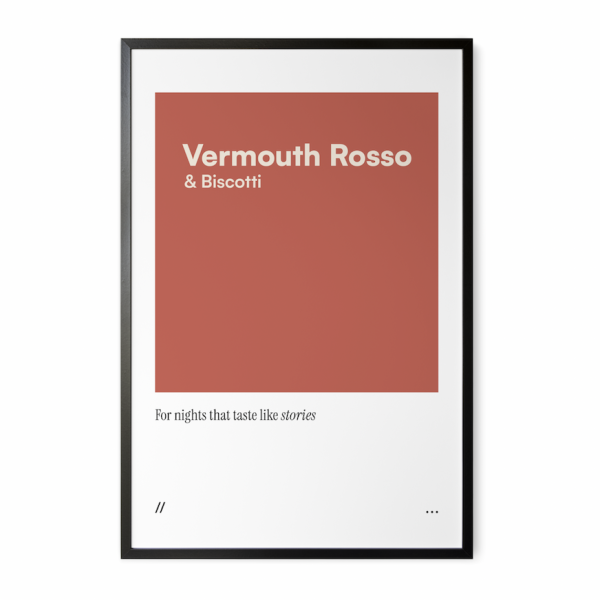 Vermouth & Biscotti // coded colour print
