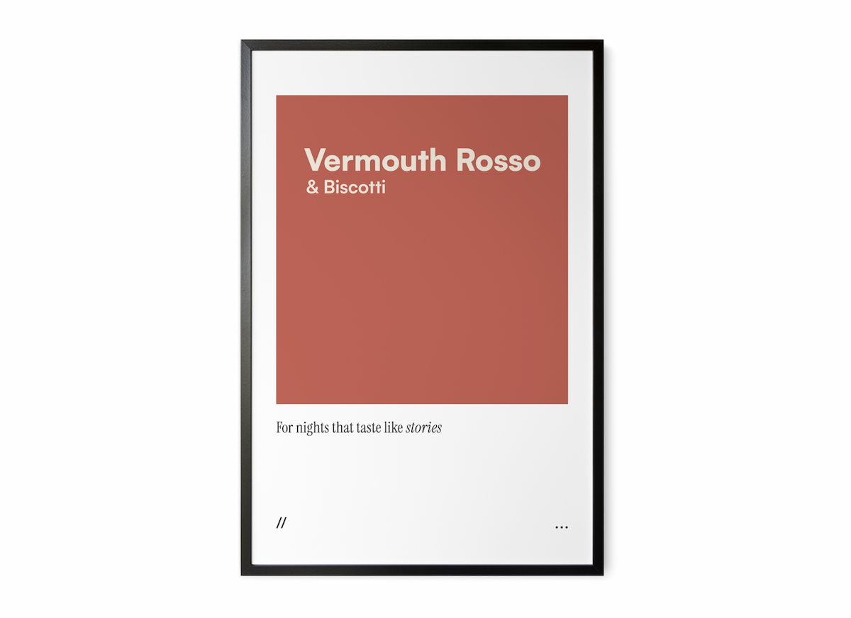 Vermouth & Biscotti // coded colour print