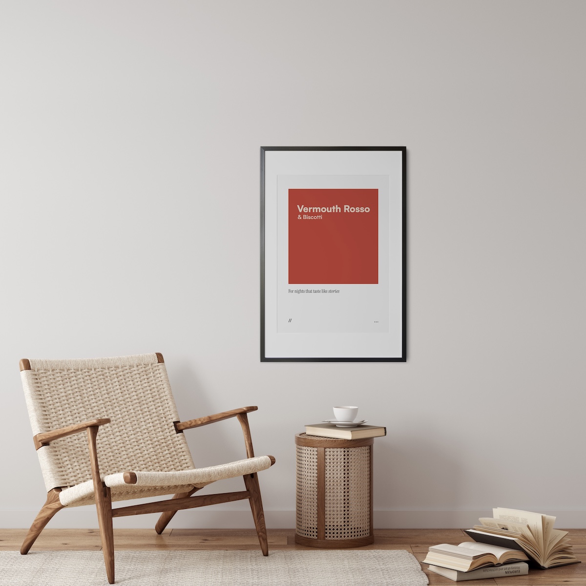 Vermouth & Biscotti // coded colour print